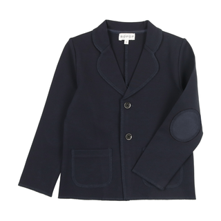 Bopop Navy Boys Jacket With Patches