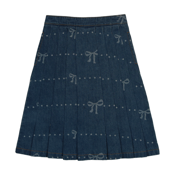 Bopop Denim Bow Skirt